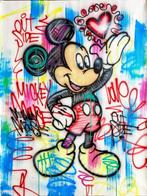 Outside - Mickey Mouse - Love in my hand, Antiek en Kunst, Kunst | Schilderijen | Modern
