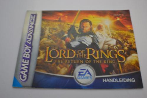 Lord of the Rings: The Return of the King (GBA HOL MANUAL), Consoles de jeu & Jeux vidéo, Consoles de jeu | Nintendo Consoles | Accessoires