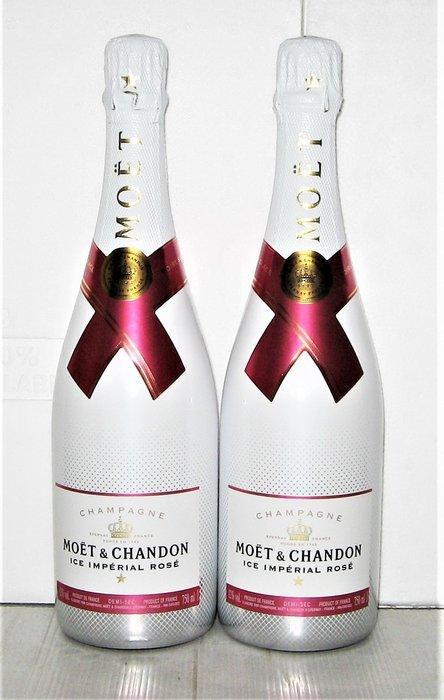 Moët & Chandon, Ice Impérial Rosé - Champagne Demi-Sec - 2, Collections, Vins