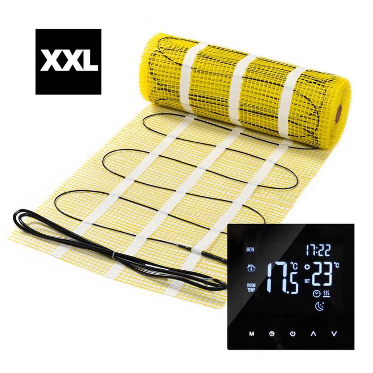 XXL pro-serie elektrische vloerverwarming  150 watt 70 m², Doe-het-zelf en Bouw, Verwarming en Radiatoren
