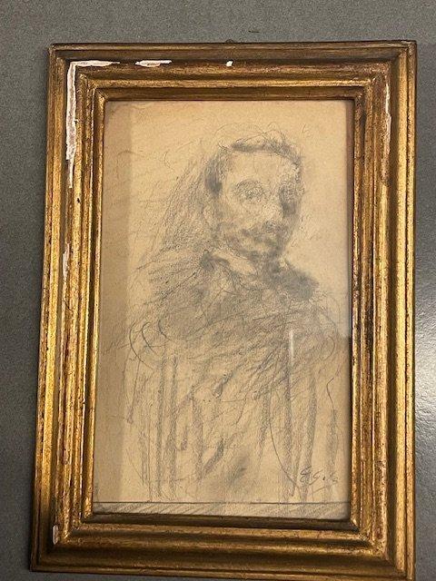 Emilio Gola (1851-1923) - Ritratto di Carlo Caprotti, Antiek en Kunst, Kunst | Schilderijen | Klassiek