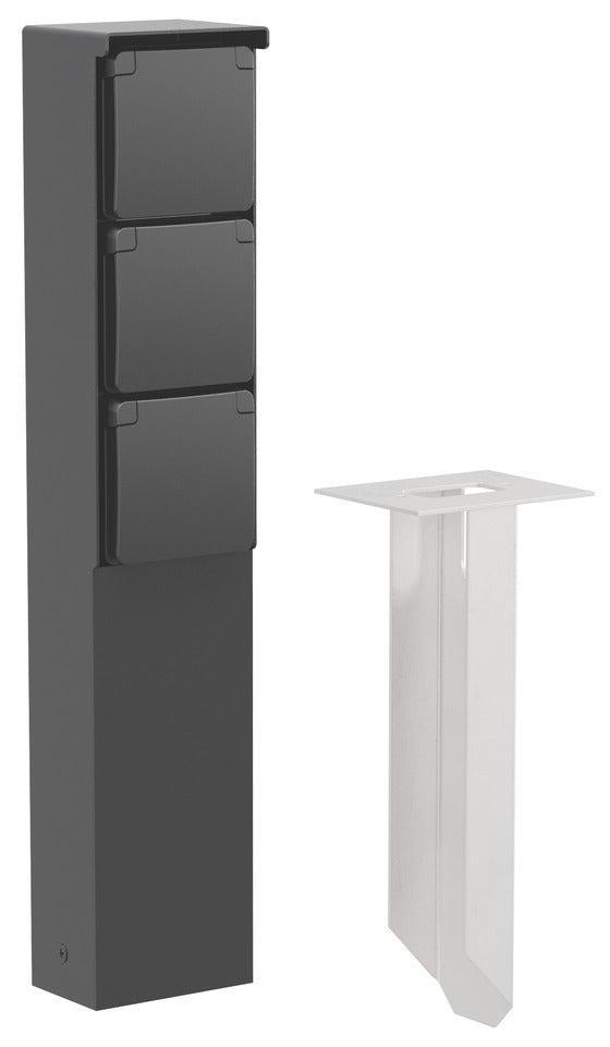 Buiten Ip55 Drievoudige Stopcontact Tuinpost Met Grondpen, Doe-het-zelf en Bouw, Elektriciteit en Kabels, Verzenden