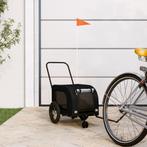 vidaXL Hondenfietstrailer oxford stof en ijzer zwart, Verzenden, Nieuw