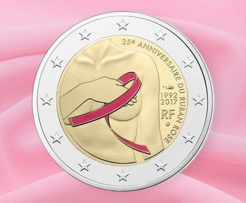 Frankrijk. 2 Euro 2017 Ruban Rose, Postzegels en Munten, Munten | Europa | Euromunten