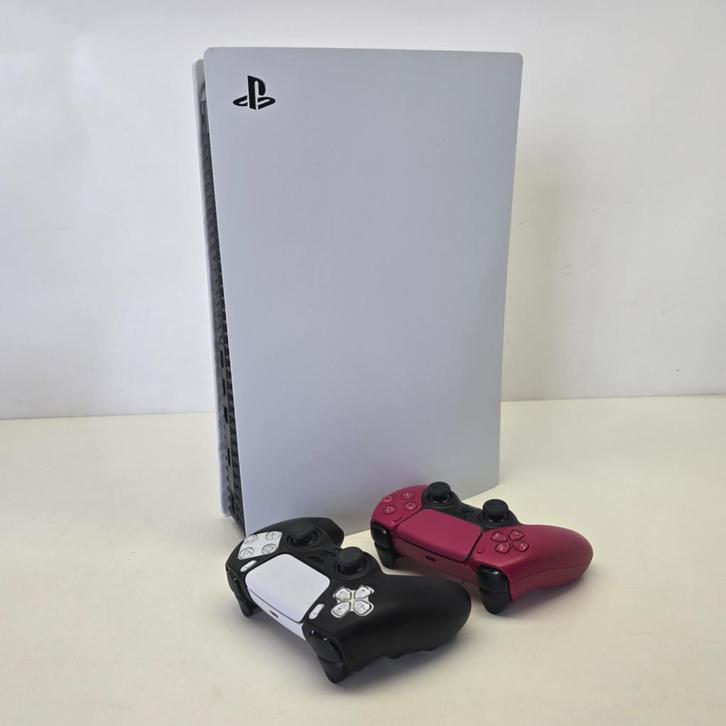 Playstation 5 Digital Edition Incl. 2 Controllers in Doos |, Games en Spelcomputers, Spelcomputers | Sony PlayStation 5, Nieuw