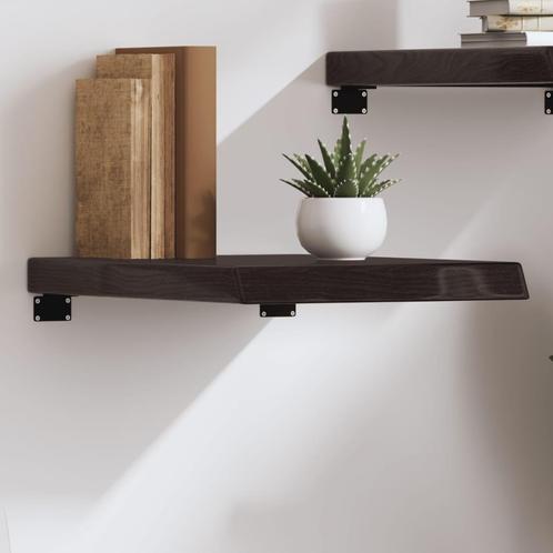 vidaXL Wandschap 40x60x(2-6)cm behandeld massief eikenhout, Maison & Meubles, Armoires | Armoires murales, Envoi