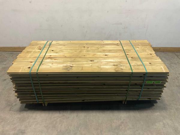 Veiling - 192x Vuren plank 225x13,8x1,7 cm, Tuin en Terras, Palen, Balken en Planken, Nieuw