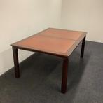 Tweedehands klassieke Engelse tafel met leer inleg, 180x120, Bureau