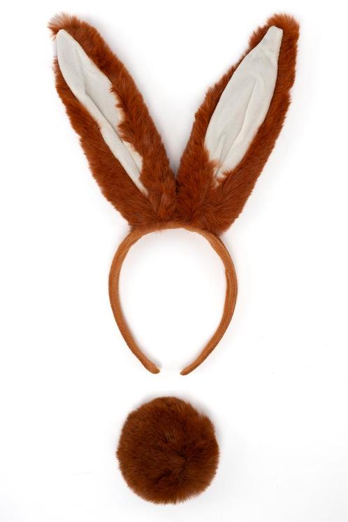 Haarband Konijn Lange Oren Bruin Staart Diadeem Konijnenoren, Kleding | Dames, Carnavalskleding en Feestkleding, Nieuw, Ophalen of Verzenden