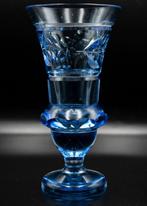 Moser Art Nouveau Faceted Pedestalled Crystal Glass Vase,