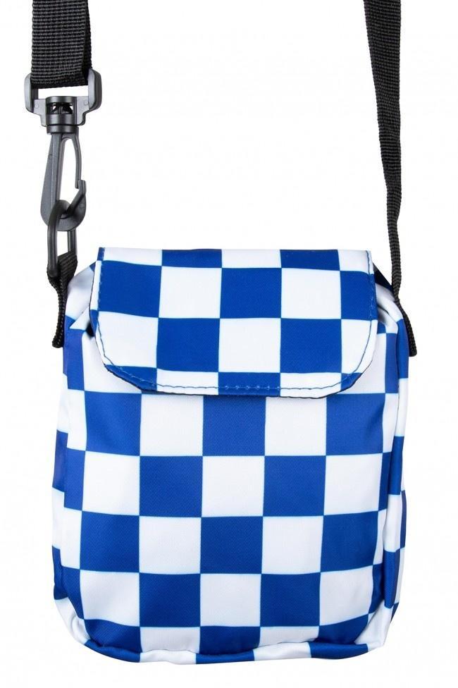 Tasje Blauw/Wit Geblokt, Hobby en Vrije tijd, Feestartikelen, Nieuw, Verzenden