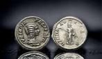 Romeinse Rijk. Julia Domna (Augusta, AD 193-217). Denarius, Postzegels en Munten