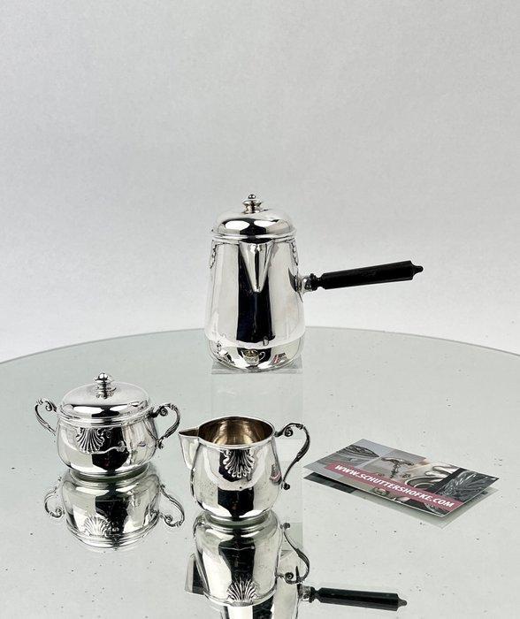 Gombert & Bibollet Paris - Chocoladepot (3) -, Antiek en Kunst, Antiek | Zilver en Goud