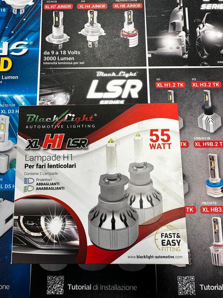 KIT DE PHARE LAMPES LED H1 12V 55W POUR PHARE XENON, Auto-onderdelen, Verlichting, Verzenden