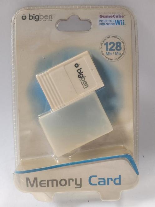 NIEUW BigBen 128mb Memorycard Gamecube en Wii, Consoles de jeu & Jeux vidéo, Consoles de jeu | Nintendo Consoles | Accessoires