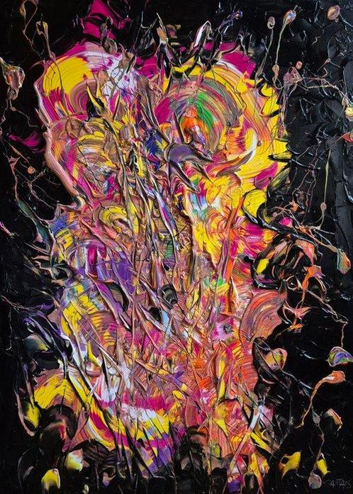 Bruno Cantais (1966) - Fusion, Antiek en Kunst, Kunst | Schilderijen | Modern