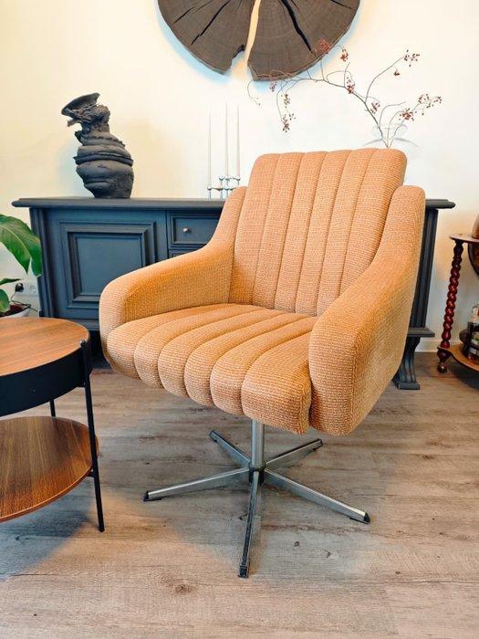 Fauteuil - Katoen, Aluminium - Lounge uit de jaren vijftig, Antiquités & Art, Art | Objets design