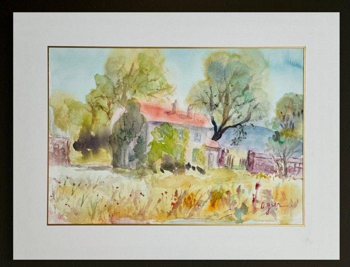 Marie Louise Ogier (1912-2003) - En attendant la tarte aux, Antiek en Kunst, Kunst | Schilderijen | Klassiek