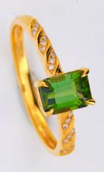 Zonder Minimumprijs - Ring - 14 karaat Geel goud Toermalijn, Nieuw