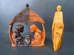 Kerstdecoratie - Hout - Afrikaanse kerstgroepen, Antiek en Kunst