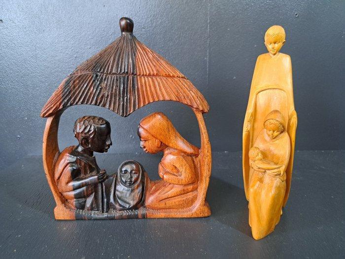 Kerstdecoratie - Hout - Afrikaanse kerstgroepen, Antiek en Kunst, Antiek | Boeken en Manuscripten