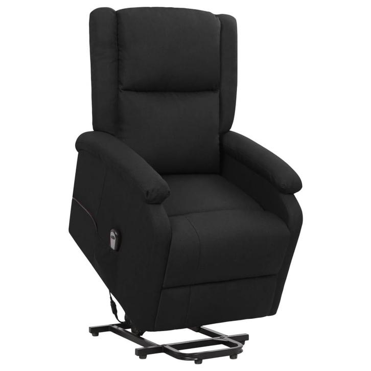 vidaXL Sta-op-stoel stof zwart, Huis en Inrichting, Fauteuils, Nieuw, Verzenden