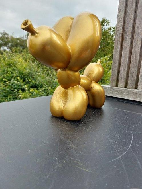 Statue, balloon dog gold - 28 cm - polyresine, Antiek en Kunst, Curiosa en Brocante