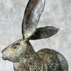 sculptuur, NO RESERVE PRICE - Patinated Hare Sculpture -