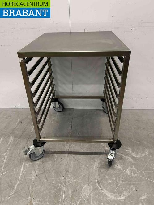 Chariot Saro en acier inoxydable 8 plateaux 2/1 gastronorm, Zakelijke goederen, Horeca | Overige, Verzenden