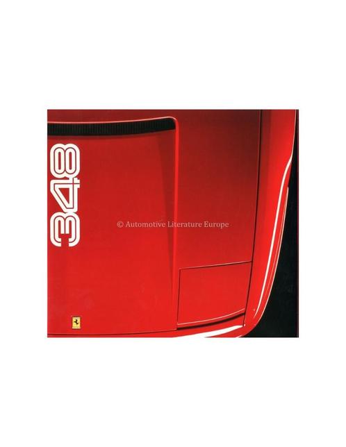 1990 FERRARI 348 BROCHURE FRANS 593/90, Livres, Autos | Brochures & Magazines, Enlèvement ou Envoi