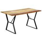 vidaXL Eettafel 140x80x76 cm massief gerecycled hout, Huis en Inrichting, Tafels | Eettafels, Verzenden, Nieuw