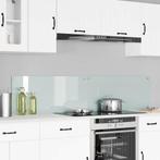 vidaXL Keuken Spatscherm Wit 90 x 40 cm gehard glas, Antiek en Kunst, Verzenden