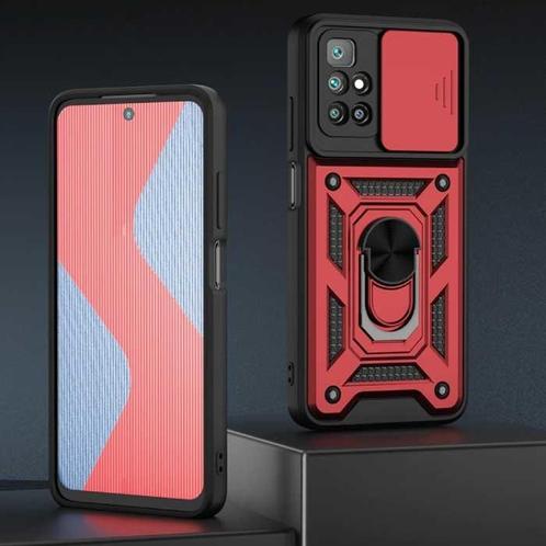 Xiaomi Poco M3 - Armor Hoesje met Kickstand en Camera, Telecommunicatie, Mobiele telefoons | Hoesjes en Screenprotectors | Overige merken