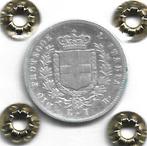 Italie. Vittorio Emanuele II Re Eletto. 1 Lira 1859 B, Postzegels en Munten