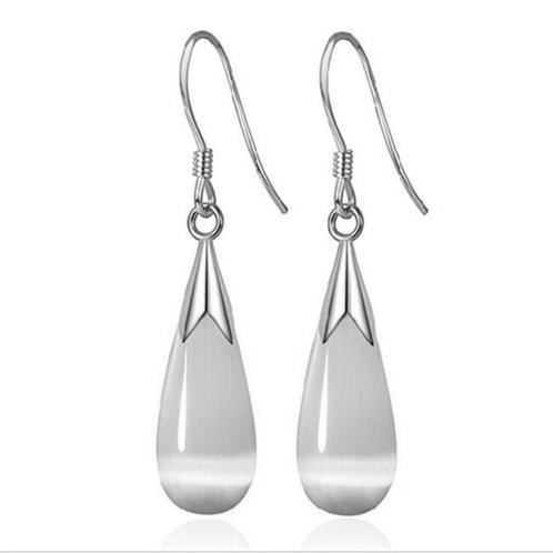 Fako Bijoux® - Oorbellen - Hanger - Kattenoog - Cats Eye -, Handtassen en Accessoires, Oorbellen, Verzenden