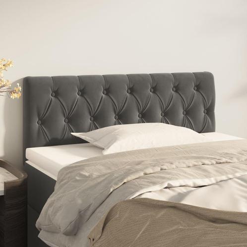 vidaXL Hoofdbord 90x7x78/88 cm fluweel donkergrijs, Huis en Inrichting, Slaapkamer | Bedden, Nieuw, Verzenden
