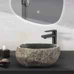 Waskom BWS Stone Rond 35x15x12 cm Riviersteen Grijs, Ophalen of Verzenden, Nieuw, Overige typen