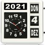 Fysic FK-247DE - Grote analoge Klok - Duitse versie - Wit •, Huis en Inrichting, Woonaccessoires | Klokken, Verzenden, Nieuw