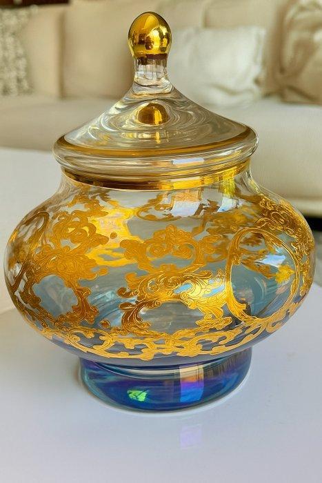 Antica cristalleria italiana - Koekjesdoos - Kostbare, Antiek en Kunst, Antiek | Glaswerk en Kristal
