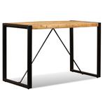 vidaXL Table de salle à manger Bois de manguier brut 120 cm