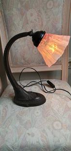 Lampe de table - Bronze patiné - lampe Art déco, Antiquités & Art