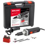 EDG.600 SET EU2 - Elektrische slijpmachine set, 220 V, 600 W, Doe-het-zelf en Bouw, Nieuw, Ophalen of Verzenden