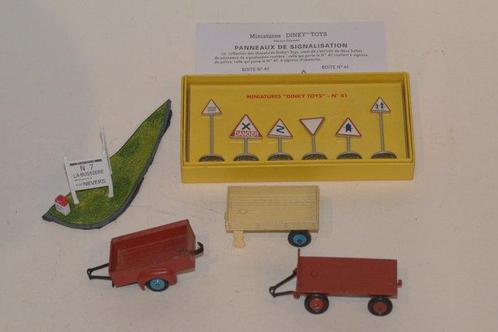 Dinky Toys - 1:48 - 3x Remorques - 1x Boite de Panneaux de, Hobby en Vrije tijd, Modelauto's | 1:5 tot 1:12