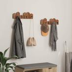 vidaXL Hanger Bruin 48 x 8 x 15 cm Massief Mahoniehout, Huis en Inrichting, Verzenden, Nieuw