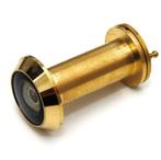 Deurspion 200 ° voor deurdikte 35-55 messing gepolijst, Nieuw, Overige materialen, Klink of Kruk