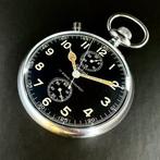 Hanhart - 17 STEINE-STOSSFEST Chronograph MILITARY Pocket, Handtassen en Accessoires, Horloges | Heren, Nieuw
