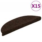 vidaXL Trapmatten zelfklevend 15 stuks 56x17x3 cm bruin, Doe-het-zelf en Bouw, Verzenden, Nieuw