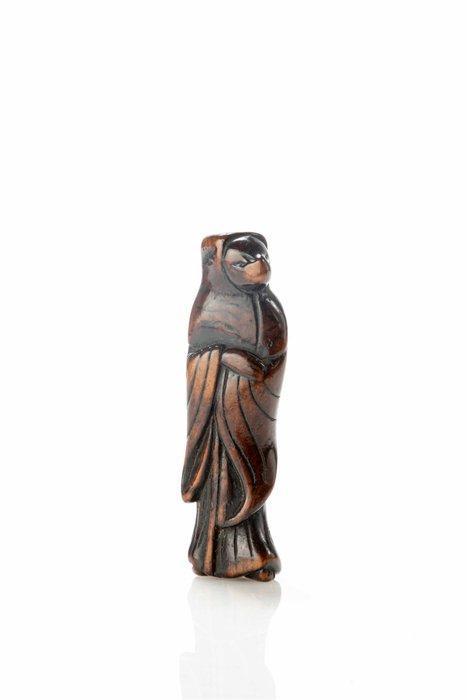 A fine boxwood netsuke of Kitsune, a legendary fox from, Antiquités & Art, Antiquités | Autres Antiquités