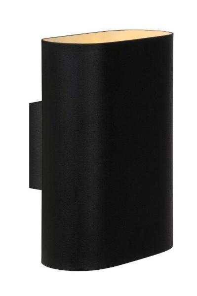 Lucide OVALIS - Wandlamp zwart 2x E14, Huis en Inrichting, Lampen | Wandlampen, Nieuw, Verzenden
