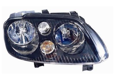 VW Touran 2003-2006 2xH7 Zwart Koplamp Rechts (Volkswagen), Auto-onderdelen, Verlichting, Nieuw, Verzenden